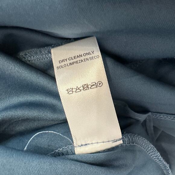 Altar'd State Mini Dress WMNS XL Blue Ruched Puff Sleeve Layered Chiffon Smocked - Picture 6 of 7